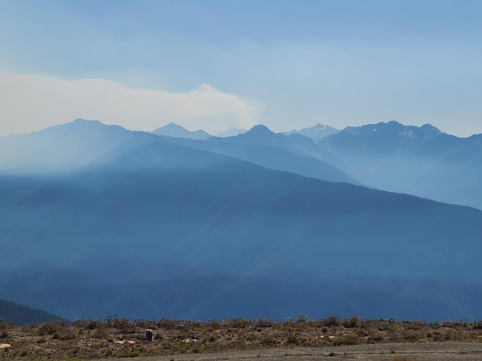 Smoke from the Low Divide Fire