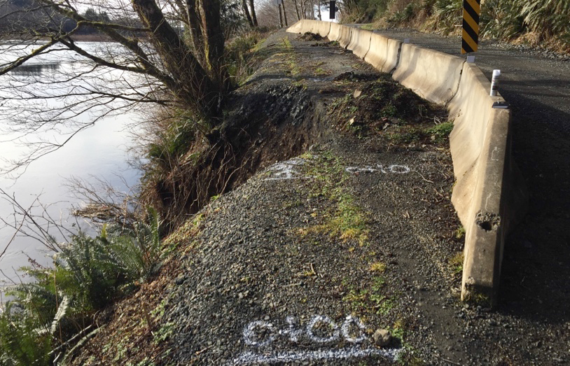 Flood damage reduced Mora Road to one lane