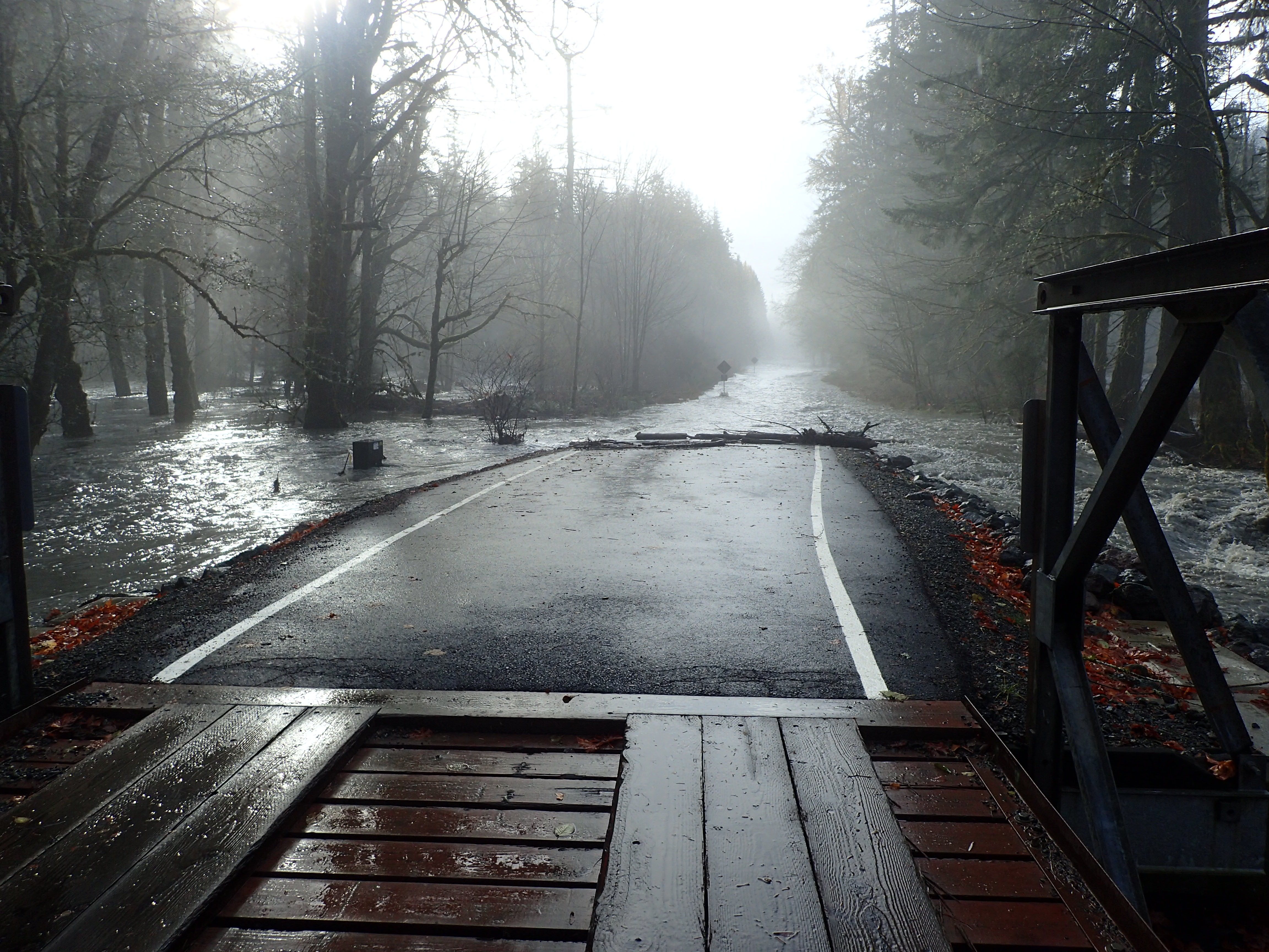 Olympic Hot Springs Road flood damage