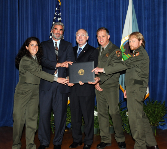 rangers receiving award