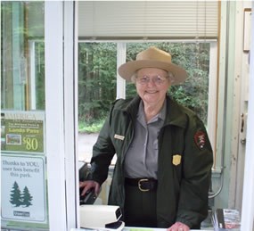 female ranger in uniform