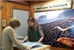 ranger at information desk