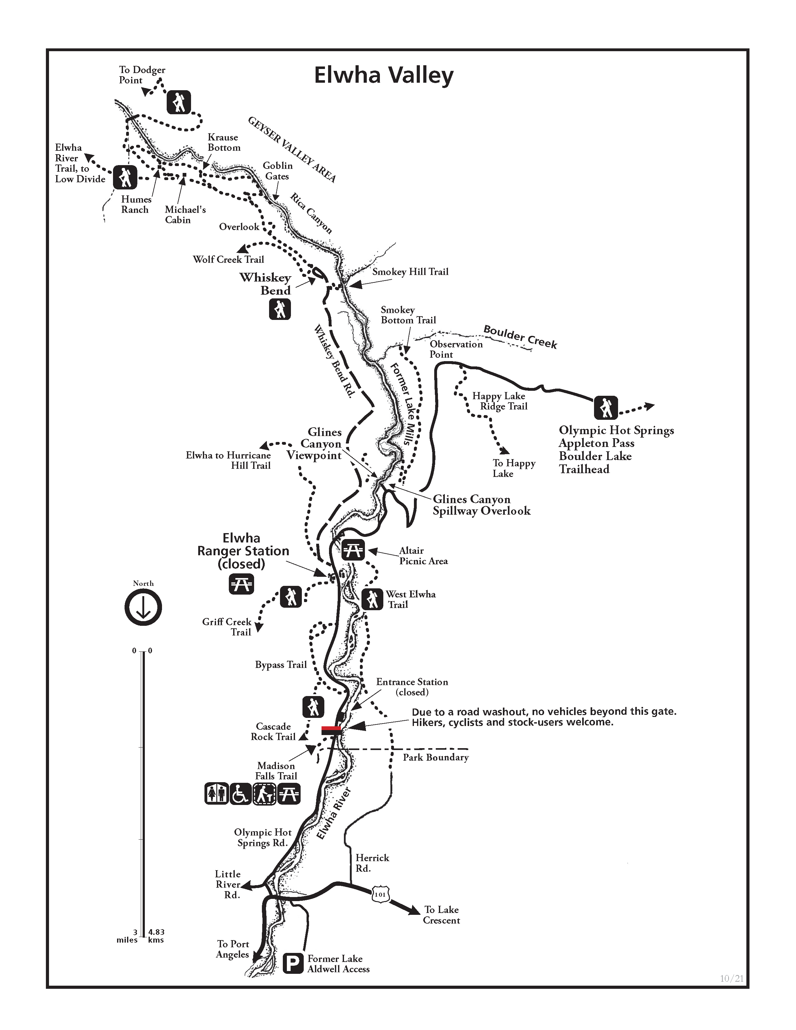 Current Map of Elwha Area Access