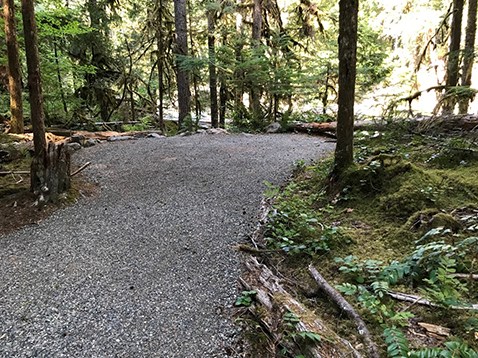 River overlook at 1,645 feet from the trail head
