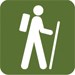 Backpacking icon.