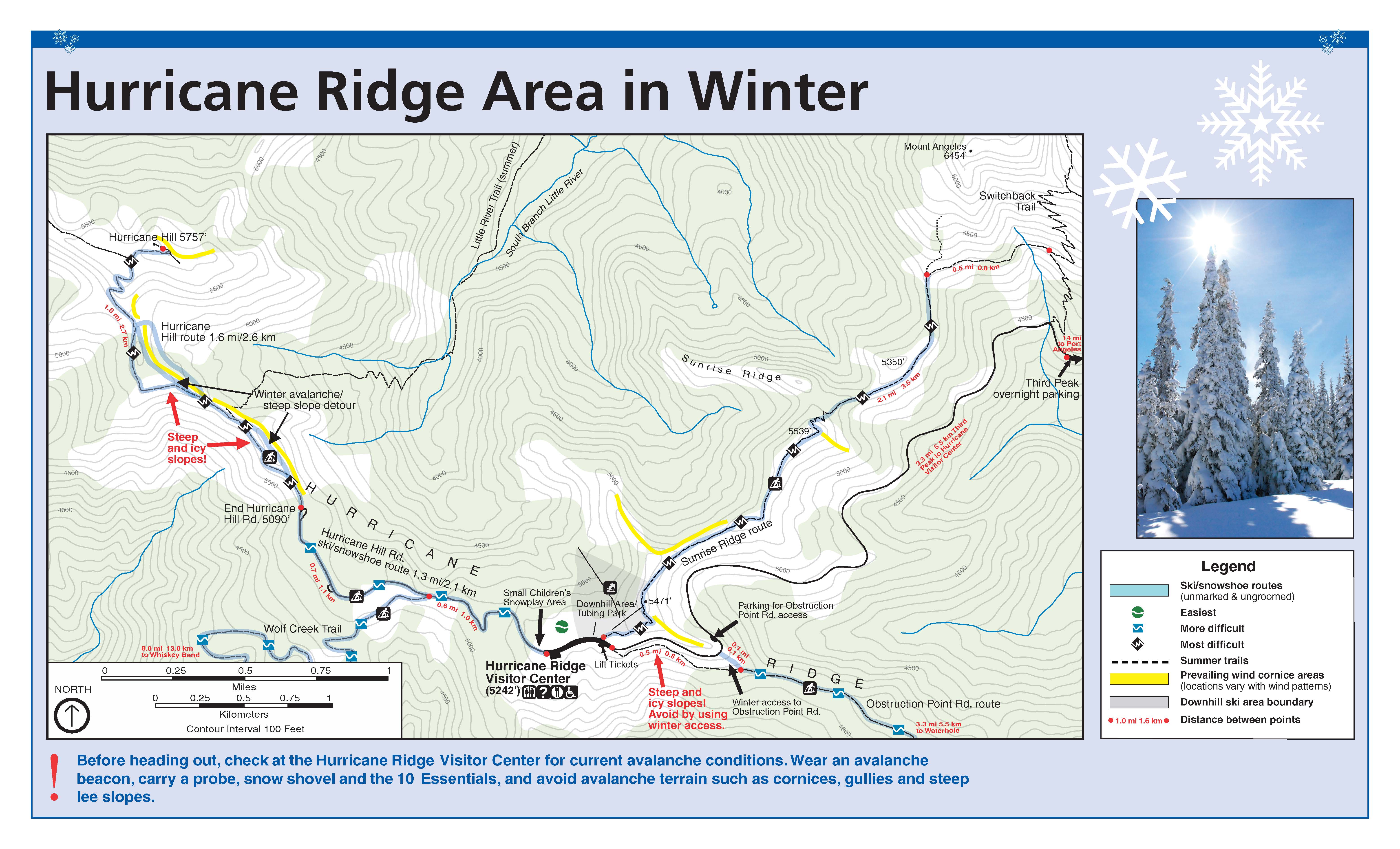 Cross country Skiing Snowshoeing Routes Olympic National Park U.S. National Park Service