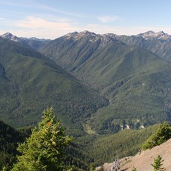 View west from Hurricane Hill