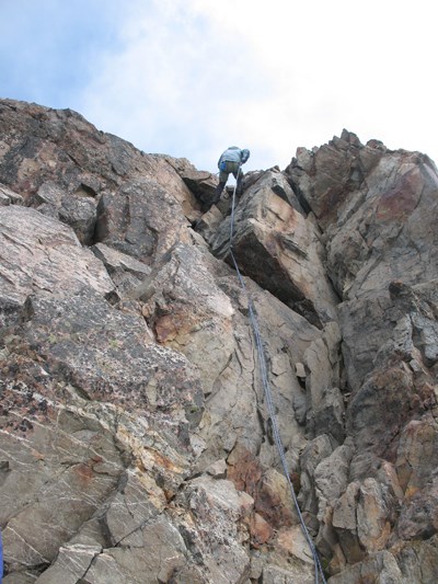 Rappel from Summit Block of West Peak