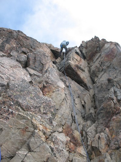 Rappel from Summit Block of West Peak