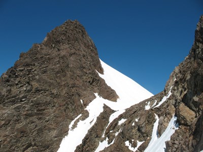 The Summit Block from Backside of False Summit of Mt. Olympus
