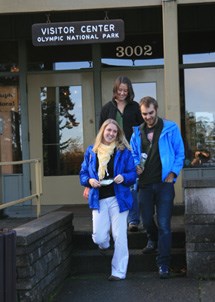 Group leaving ONP visitor center