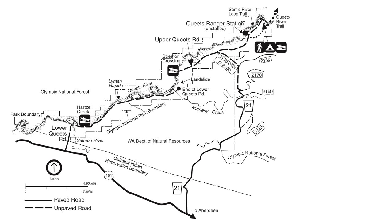 Queets map Queets map