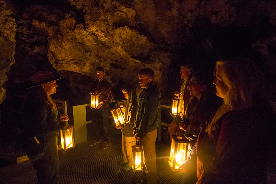 Candlelight Tour Tour group participating in a candlelight tour