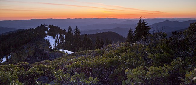 Sunset view from Mt. Elijah.