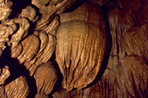 Speleothems, known as drapery at Paradise Lost in Oregon Caves. Speleothems, known as drapery at Paradise Lost in Oregon Caves.