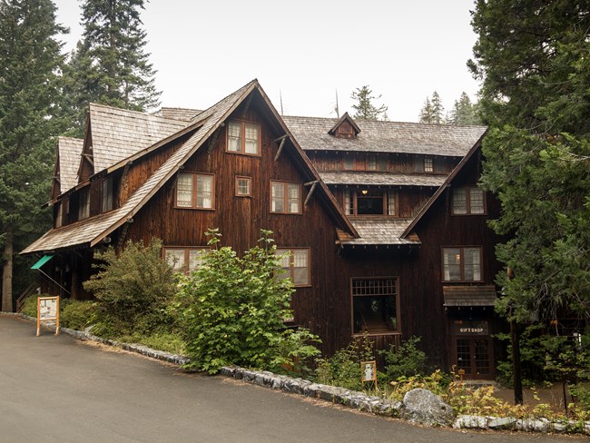 Historic Oregon Caves Chateau View of the Chateau from the outside