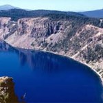 This is a view of Crater Lake.