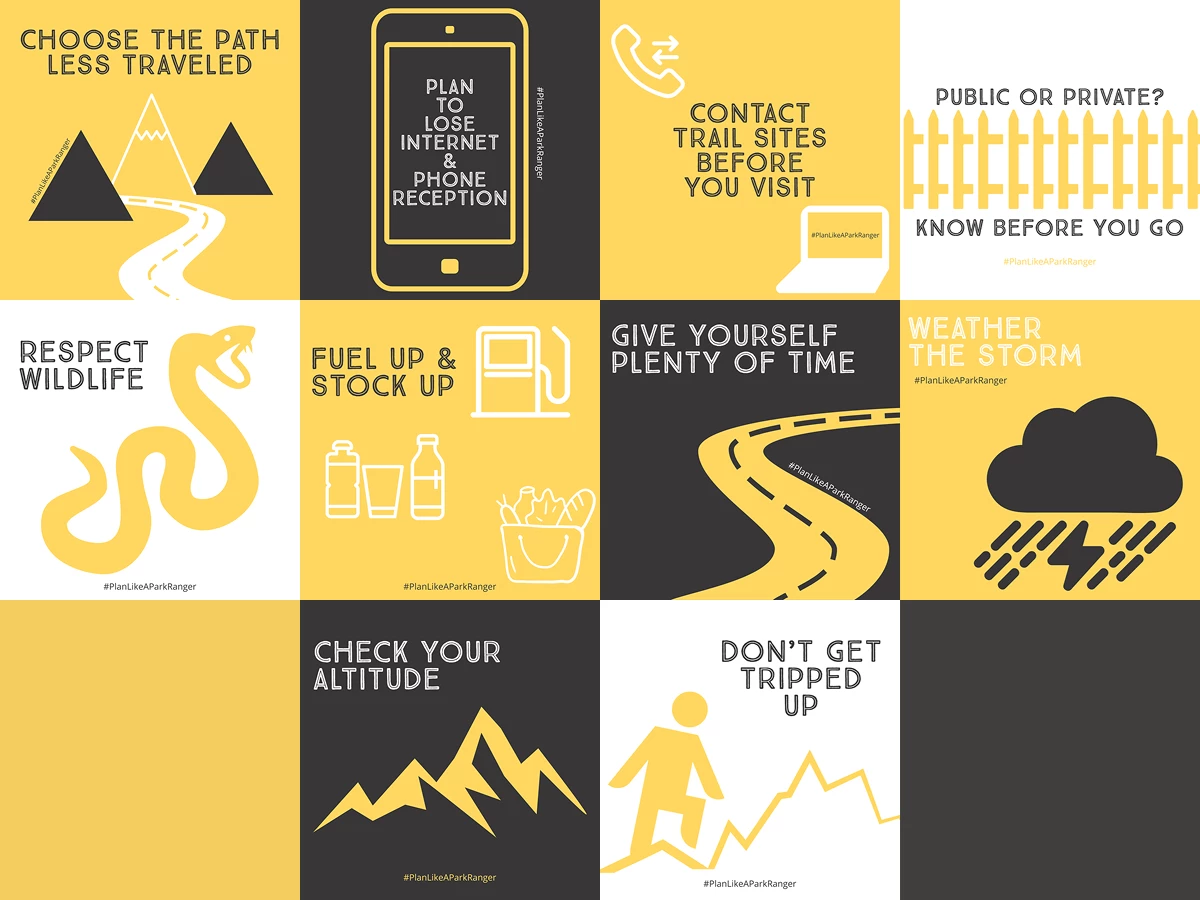 OREG Plan Like a Park Ranger Icons OREG Plan Like a Park Ranger Icons