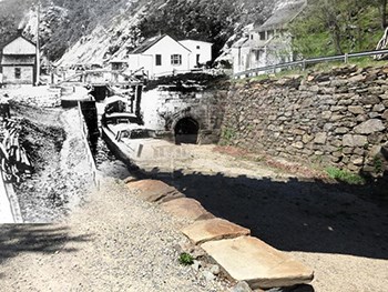 C&O Canal -- Lock 3 in 1900 and 2015
