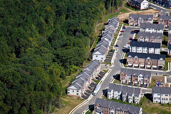 Development encroachment near Prince William Forest Park