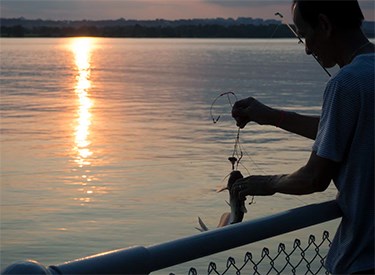 Subsistence fishing Subsistence fishing on the Potomac River