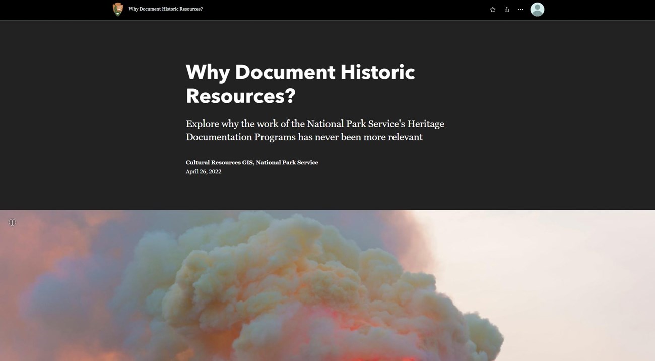 StoryMap of documenting historic resources