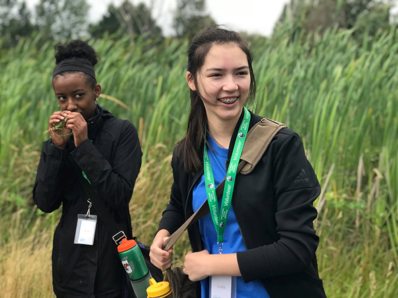 Klondike Gold Rush - Seattle Unit youth volunteers in the field NPS Photo