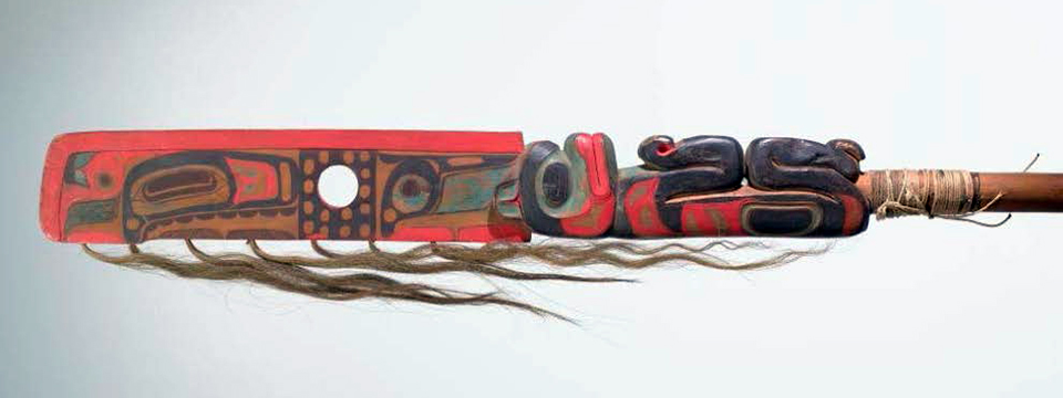Bear Staff (Image courtesy of Virginia Museum of Fine Arts) Wooden bear staff