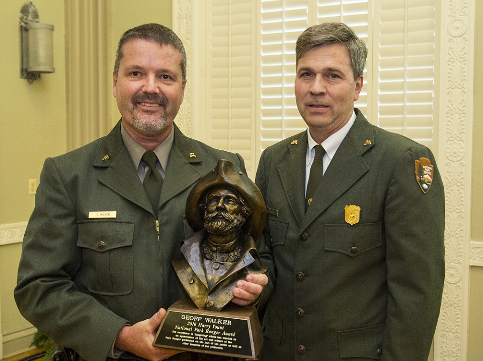 Ranger Geoff Walker & Acting Director Michael Reynolds