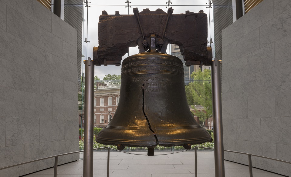 Liberty Bell on display