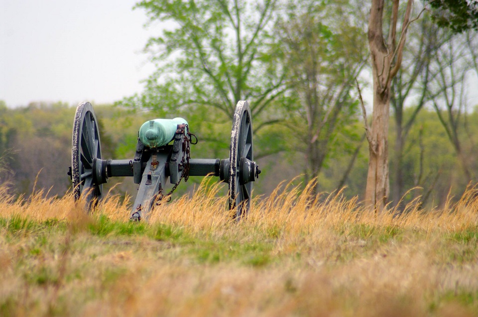 Manassas Battlefield NPS Cannon at Manassas National Battlefield