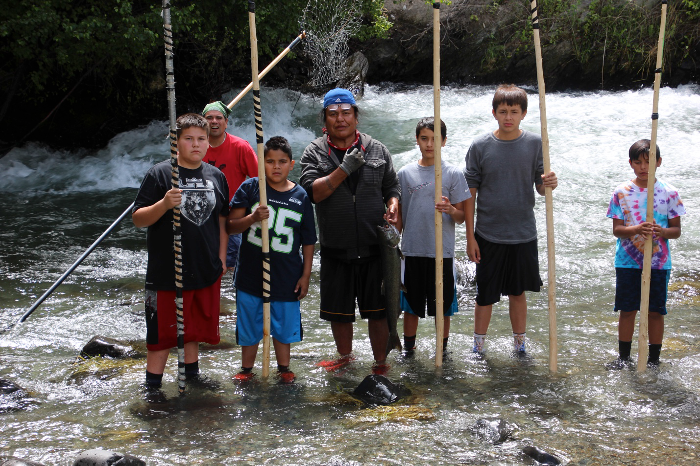 Youth Salmon Campers learning about these traditional sites and practices in Riggins, Idaho.