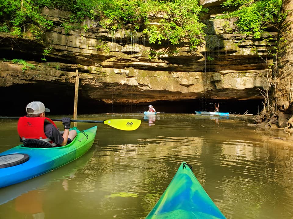 Paddlers explore the Green and Nolin Rivers Blueway located within Mammoth Cave National Park. Credit NPS/Ashley Decker Group of kayakers