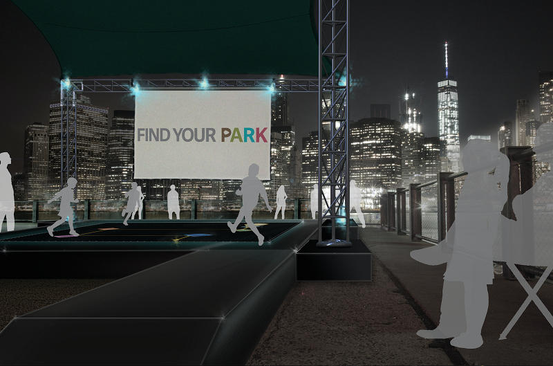Park Exchange New York City Skyline