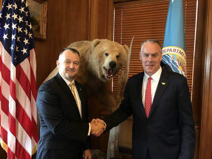 Secretary Zinke and Cam Sholly Secretary Zinke and Cam Sholly