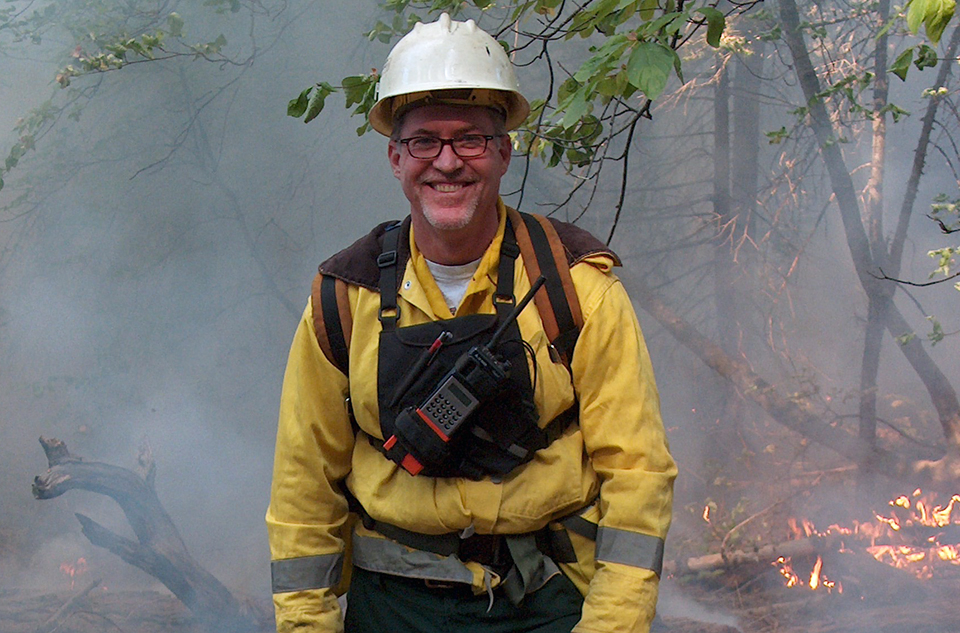 Rich Schwab Rich Schwab on the fireline.