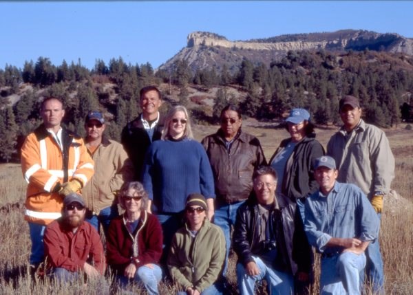 Group photo after a reburial Western Colorado with representatives of the Ute Mountain Ute Tribe, the CO Commission of Indian Affairs, the CO Dept of Highways and the Colorado Historical Society Group photo after a reburial Western Colorado with representatives of the Ute Mountain Ute Tribe, the CO Commission of Indian Affairs, the CO Dept of Highways and the Colorado Historical Society