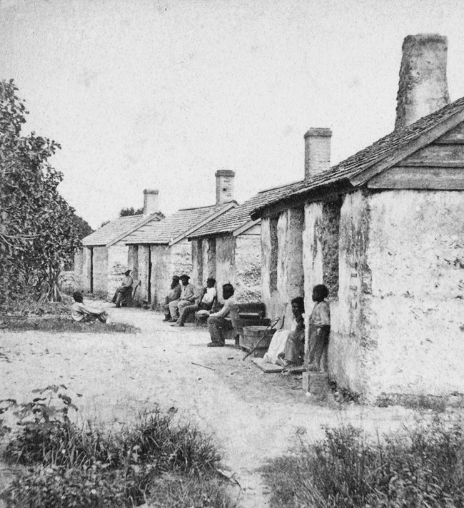 Slave quarters at Kingsley Plantation (NPS, SEAC)