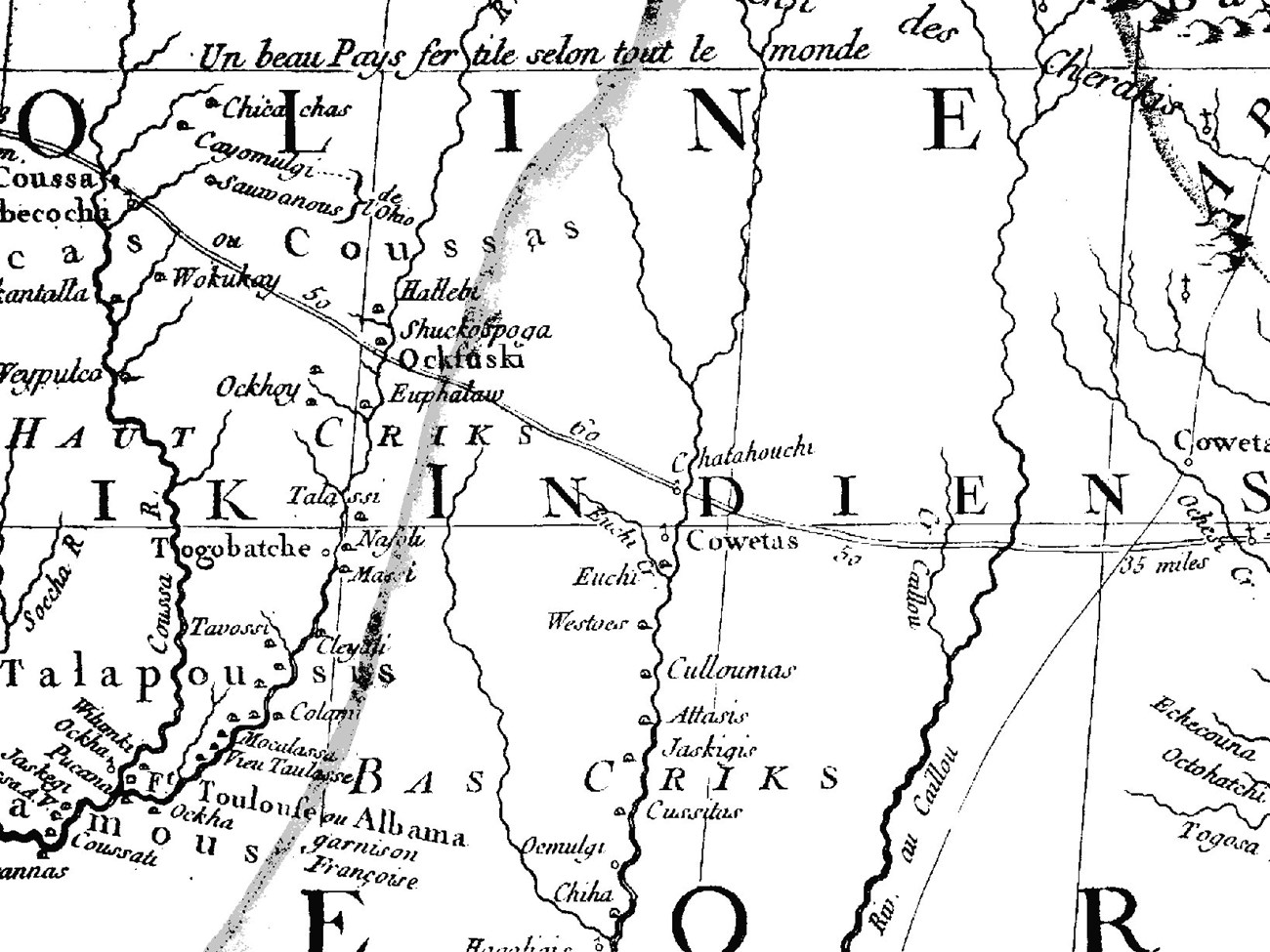 Image 6. Portion of the Map of the British Colonies by John Mitchell ca. 1755 (courtesy of Osher Map Library and Smith Center for Cartographic Education, University of Southern Maine) Image 6. Portion of the Map of the British Colonies by John Mitchell ca. 1755 (courtesy of Osher Map Library and Smith Center for Cartographic Education, University of Southern Maine)