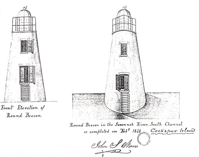 Image 3. Cockspur Island Lighthouse. Image 3. Cockspur Island Lighthouse.
