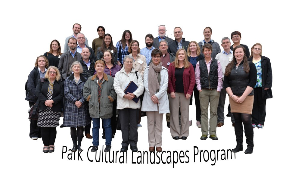 Members of the NPS Park Cultural Landscapes Program pose for a group photo.