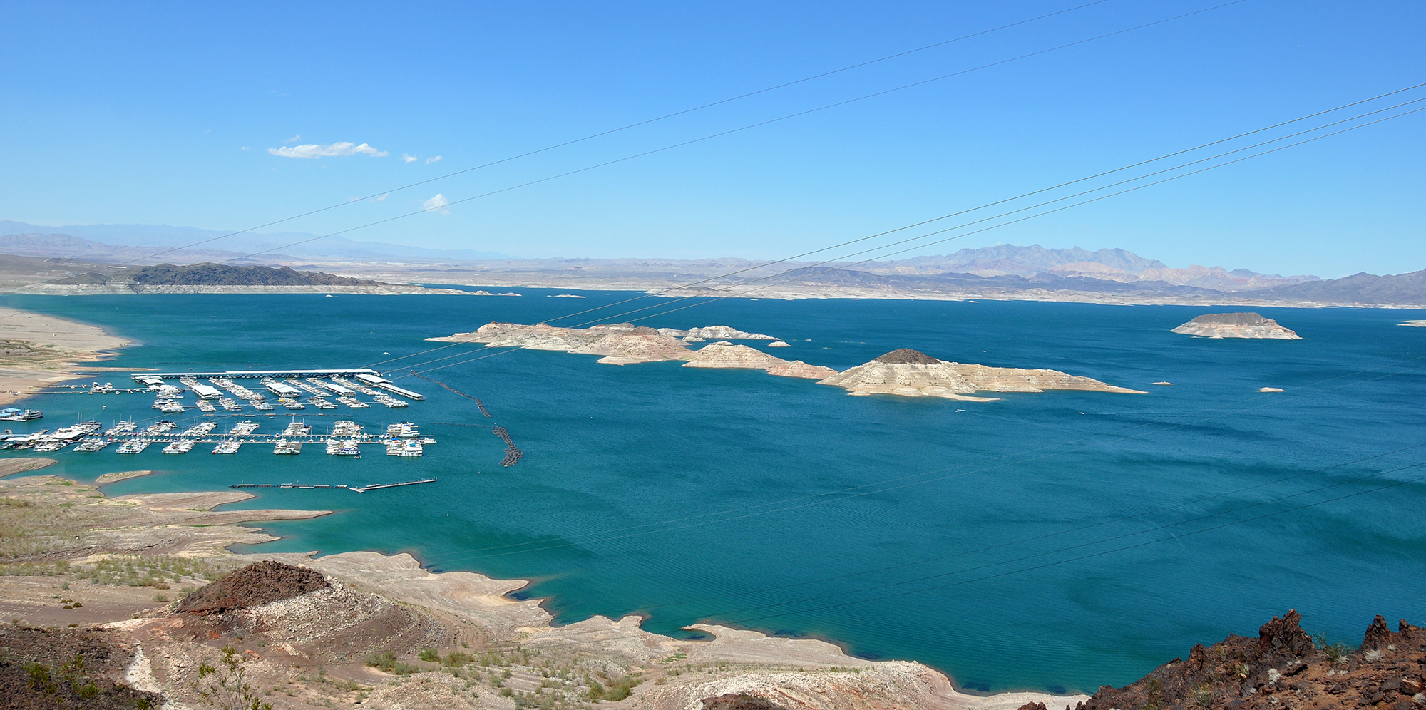 ISB Special Agents, US Park Rangers, and the Las Vegas Metropolitan Police Department Homicide Section are investigating a homicide at Lake Mead National Recreation Area. NPS photo of Boulder Basin.