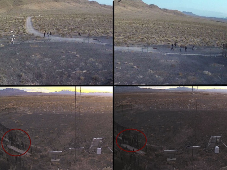 Security cameras recorded five people damaging government property and trespassing at Devils Hole in Death Valley National Park. Security cameras recorded five people damaging government property and trespassing at Devils Hole in Death Valley National Park.
