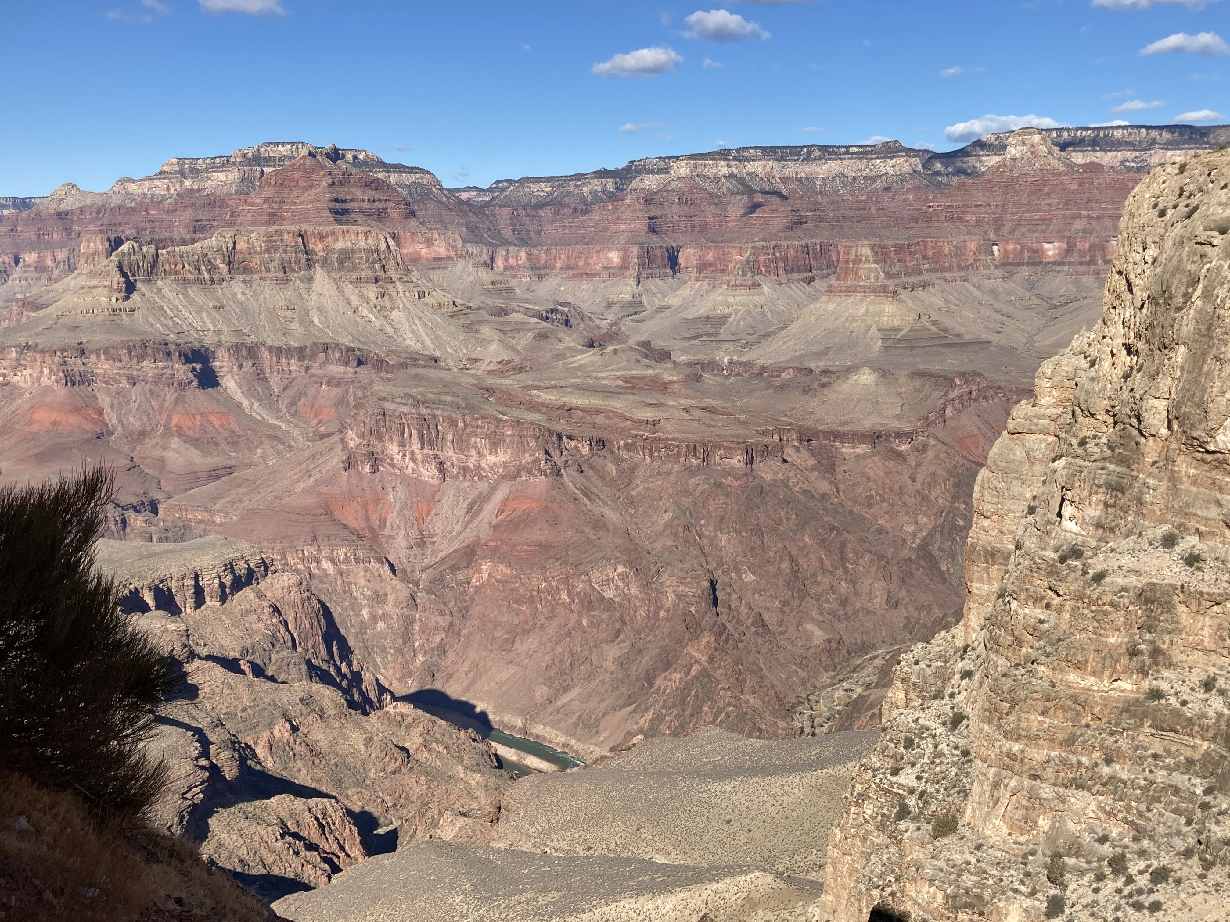 A view of the Colorado River from the South Kaibab Trail in Grand Canyon National Park. NPS photo.