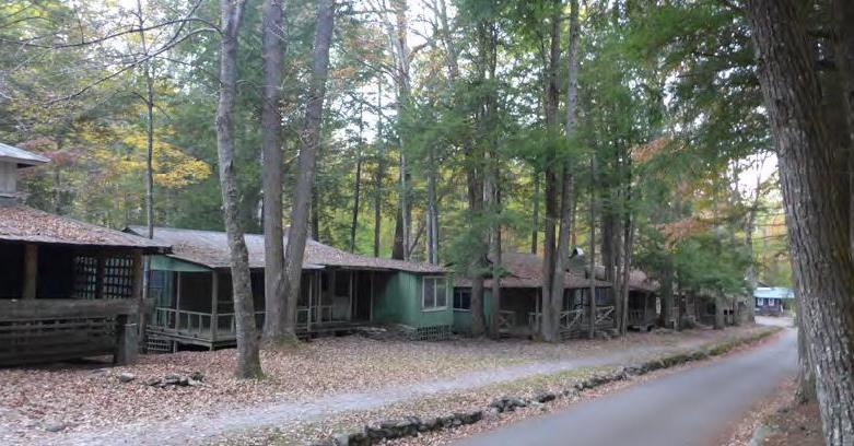 Cabins in the Elkmont Historic District of Great Smoky Mountains National Park. NPS photo.