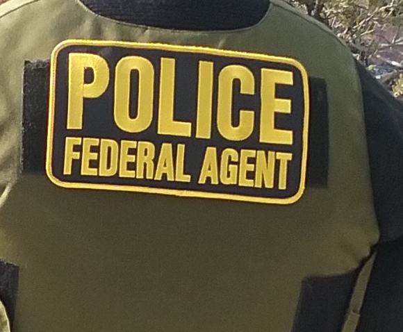 ISB Special Agents wear patches to clearly identify them as federal officers on scene. NPS photo by the Investigative Services Branch.