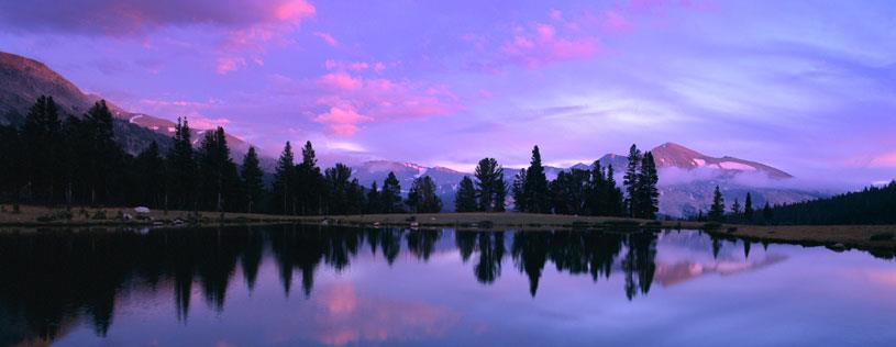 Sunset in the Tuolumne Meadows area of Yosemite National Park