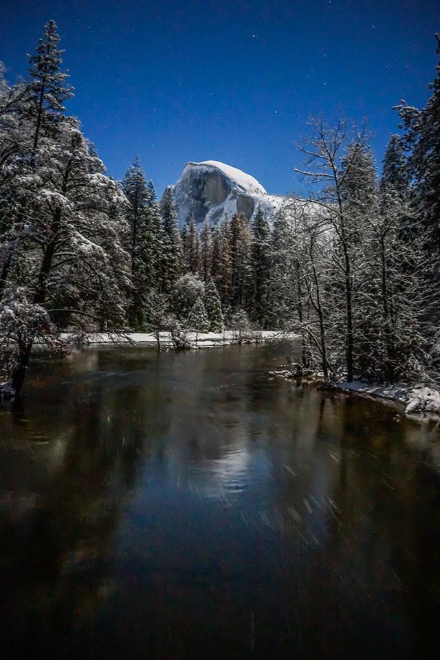 Half Dome viewed from Sentinel Bridge in Yosemite National Park. NPS photo.