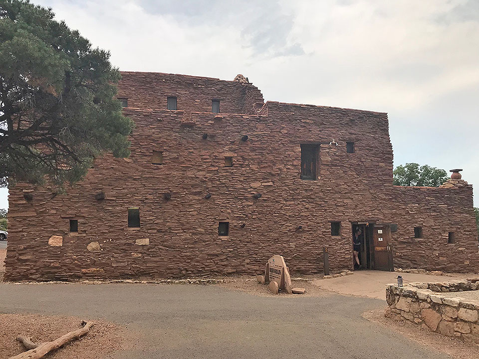 Hopi House, AZ front facade of pueblo Hopi House