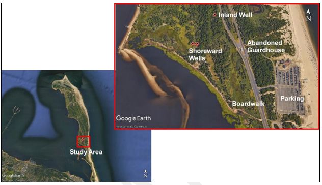 Figure 2. Location of Sandy Hook study area Figure 2. Location of Sandy Hook study area